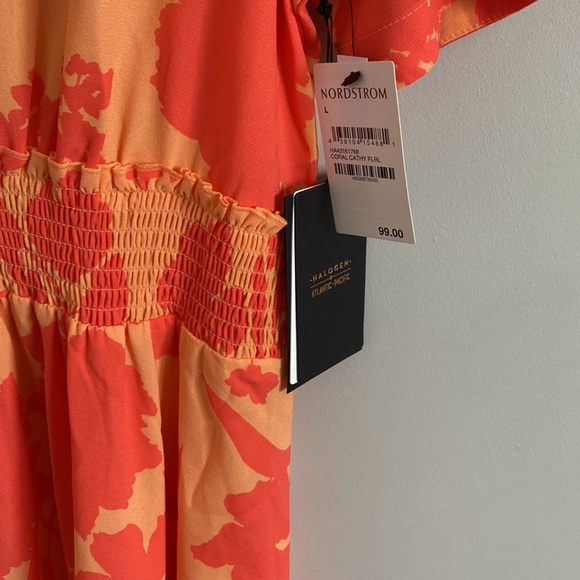 NWT Halogen Atlantic Pacific Coral Cathy Dress - Picture 2 of 8